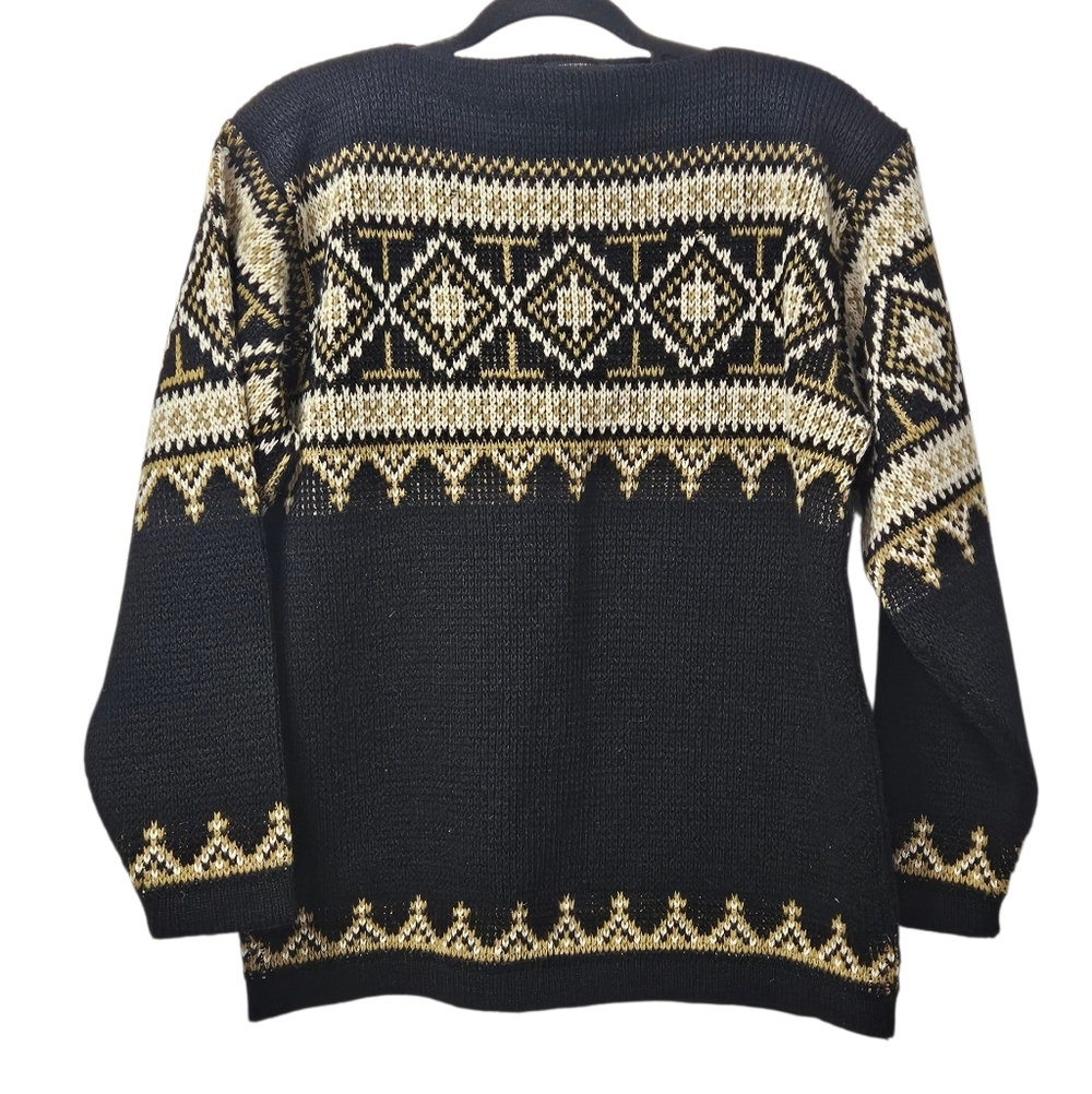 Vintage Nordstrikk Norwegian Wool Sweater | Made in Norway | 70s 80s Nordic Knit